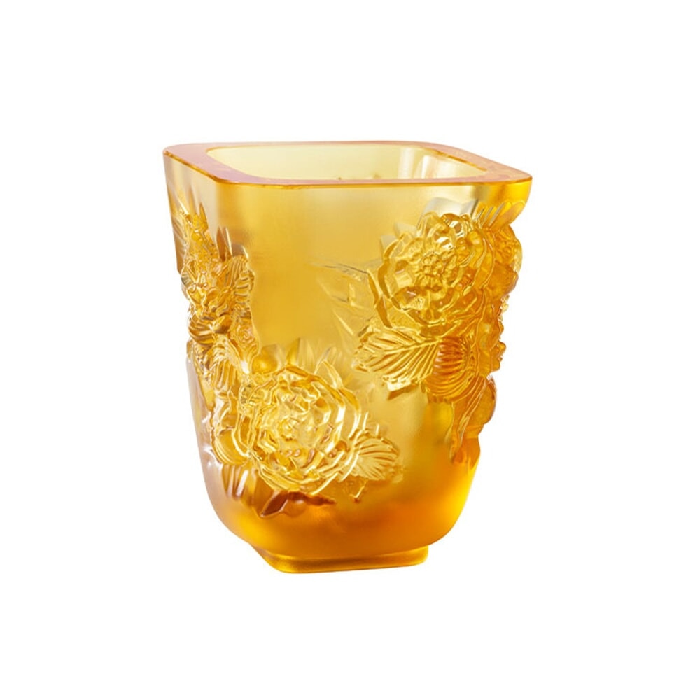 Lalique　ピヴォワーヌ　ベース Lalique Pivoines Vase